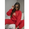 dres damski logo bg czerwony