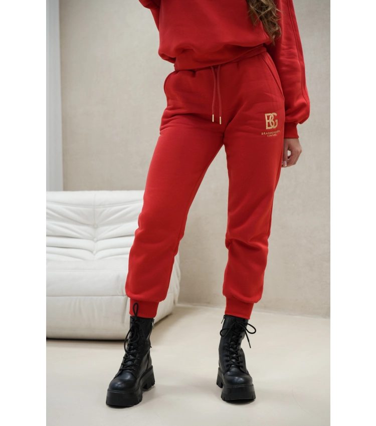 dres damski logo bg czerwony
