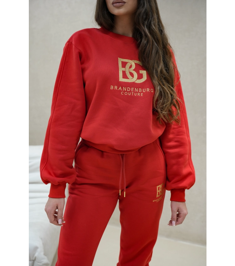 dres damski logo bg czerwony