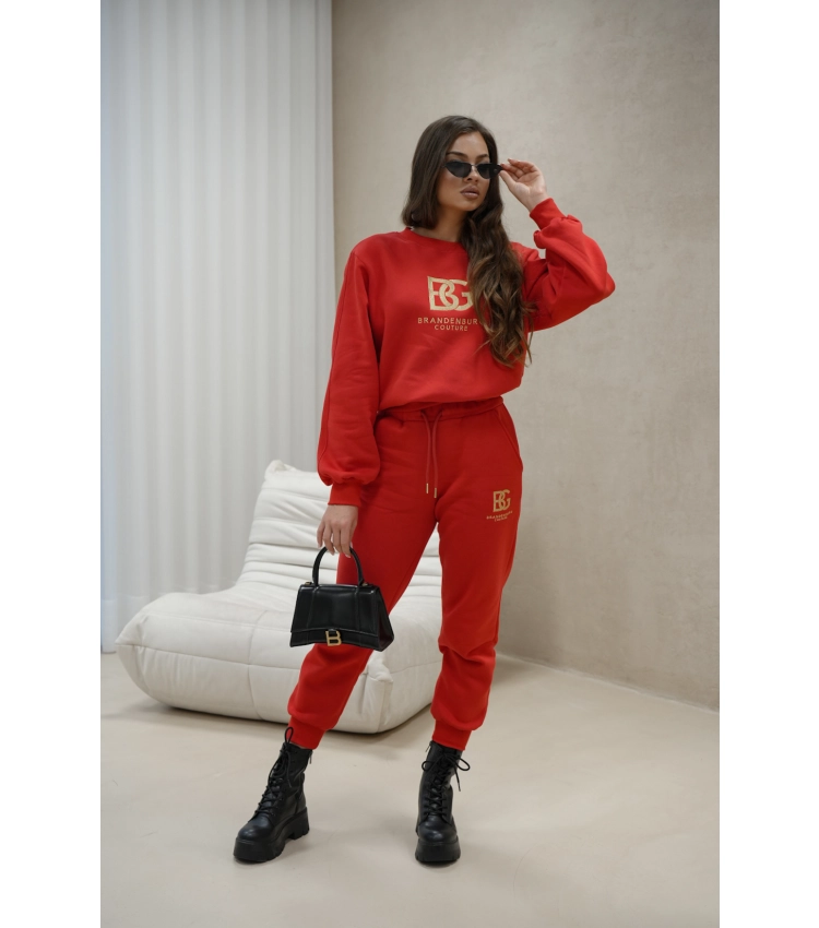 dres damski logo bg czerwony