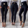czarne legginsy damskie modelujące pasek